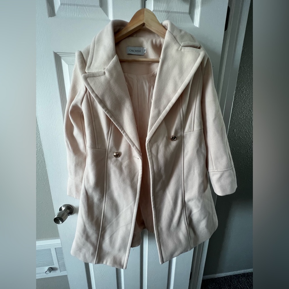 Beautiful Baby Pink Peacoat! New without Tags